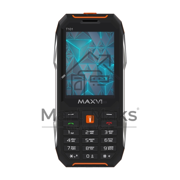 Мобильный телефон Maxvi T101 оранжевый