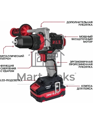 Дрель ударная P.I.T. PSB20H-13C/2 X-DRIVER патрон:быстрозажимной реверс (PSB20H-13C/2)