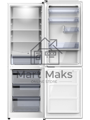 Холодильник Hyundai CC30031 белый двухкамерный 194/102л морозилка снизу ручное размораживание