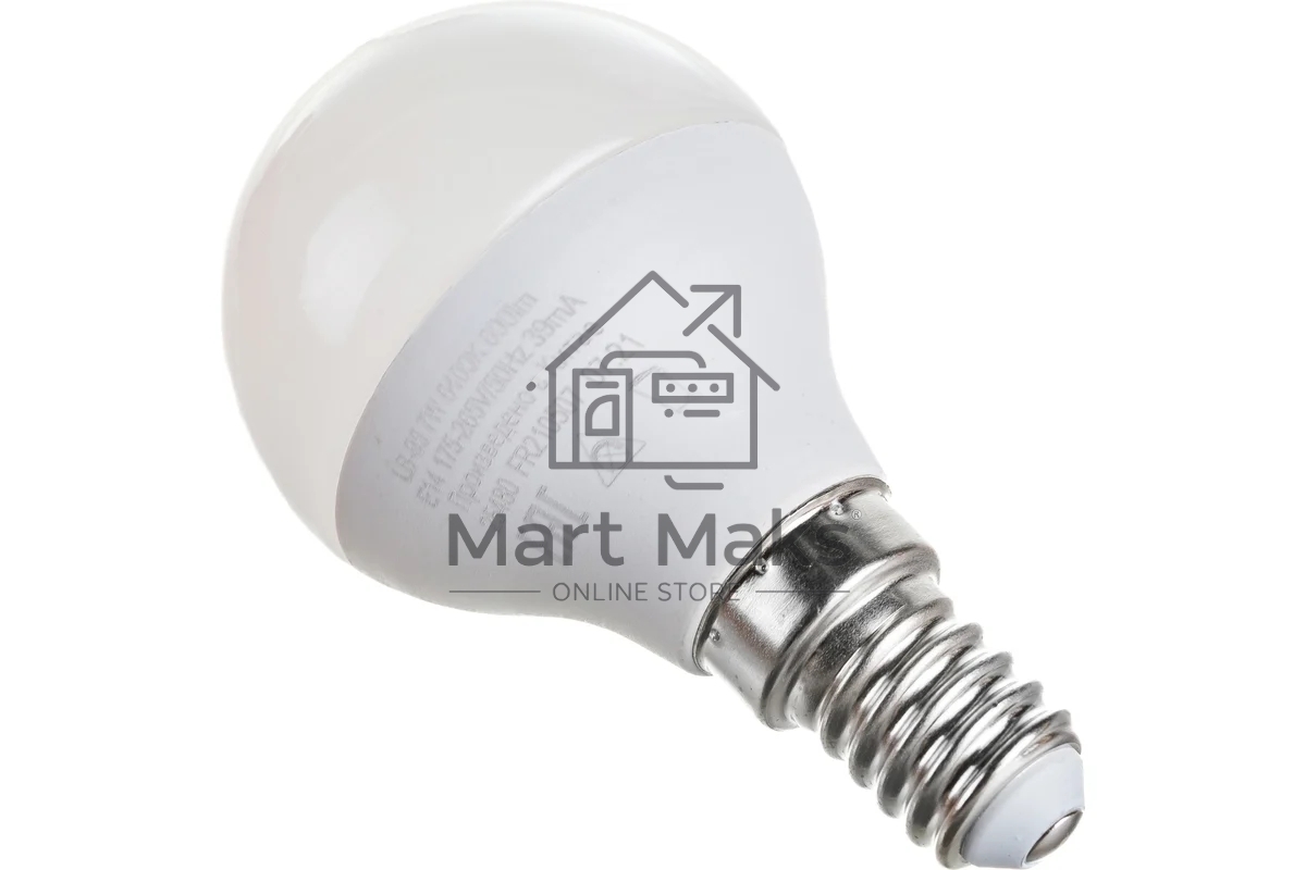 Лампа светодиодная FERON LB-95 (25480) 7W 230V E14 6400K G45