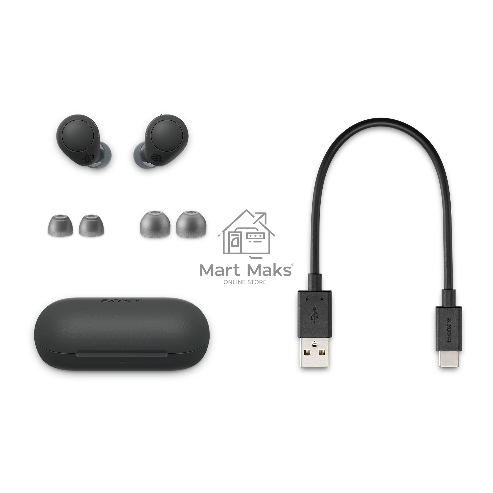 Гарнитура внутриканальные Sony WF-C700N черный беспроводные bluetooth в ушной раковине (WF-C700N/BZE)
