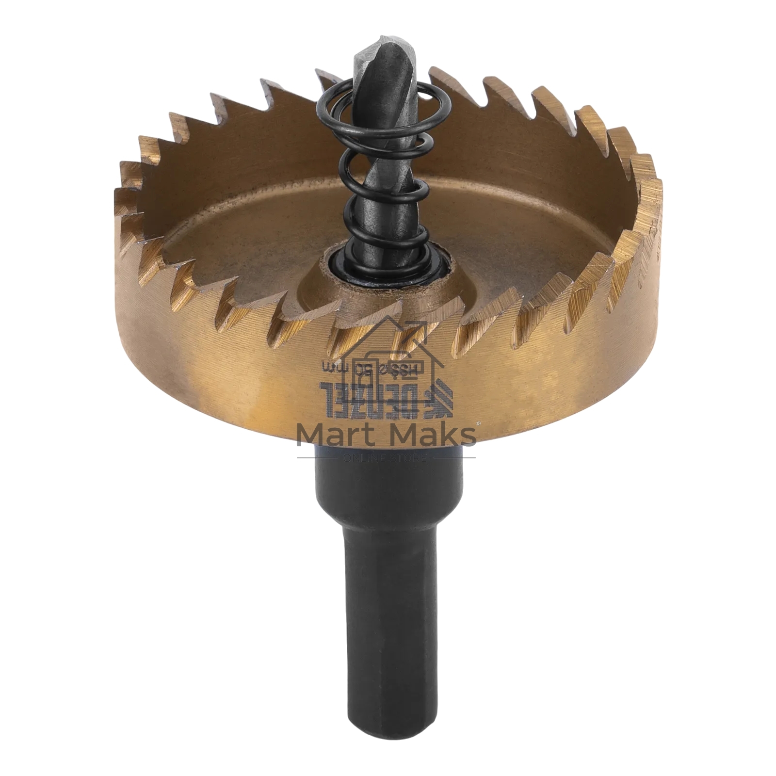 Коронка по металлу Denzel HSS, 50 мм, нитридтитановое покрытие