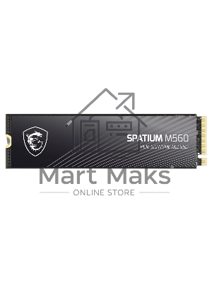 Накопитель SSD MSI M.2 2280 2Tb SPATIUM M560 Client SSD S78-440Q940-P83, PCIe Gen4x4 with NVMe, 3D TLC, R/ W 4900/ 4400