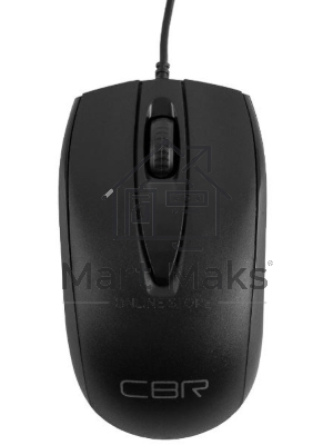 Мышь проводная CBR CM 124 черный, 1000 dpi, USB, кнопки - 3