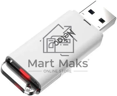 Флешка USB Netac U185 (NT03U185N-256G-32WH), 256Gb, USB 3.2 Gen1, R/W 100/25, белый/серый