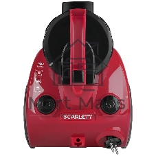 Пылесос Scarlett SC-VC80C11 красный/черный, 320/1500 Вт, уборка сухая, пылесборник контейнер 1.5 л