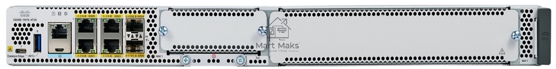 Маршрутизатор Cisco C8300-1N1S-4T2X, 4×1 Гбит/с + 2×10 Гбит/с SFP+, управляемый