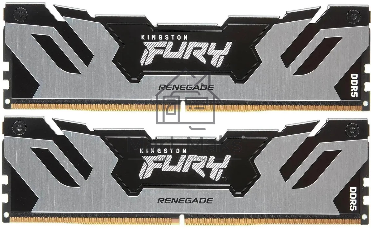 Оперативная память Kingston Fury Renegade, DDR5, 32GB (2x16GB), 6800MHz, CL36, DIMM, с радиатором, черный