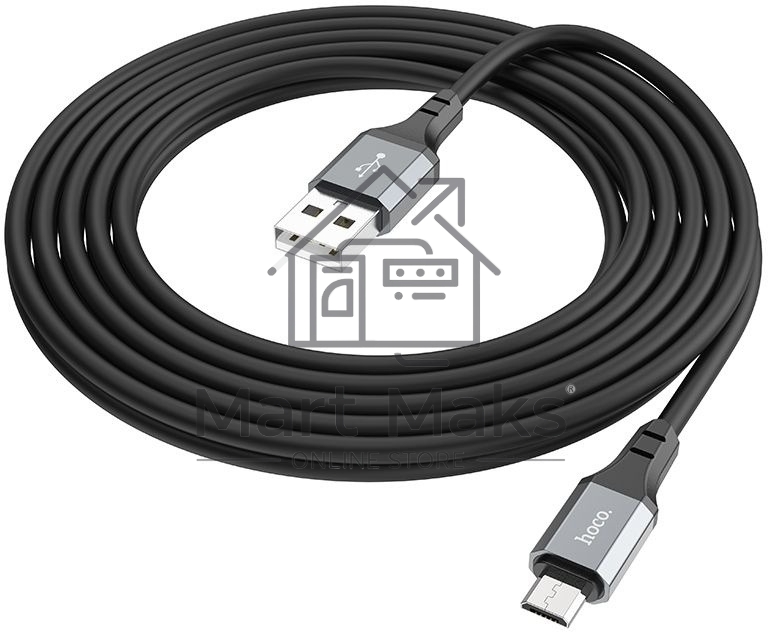 Кабель Hoco X92 Honest Micro USB (m)-micro USB (m) 3м черный коробка