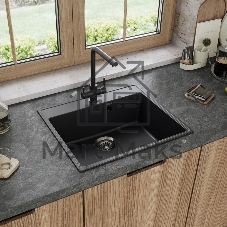 Кухонная мойка Maunfeld Perla 580 MFQS-580B черный