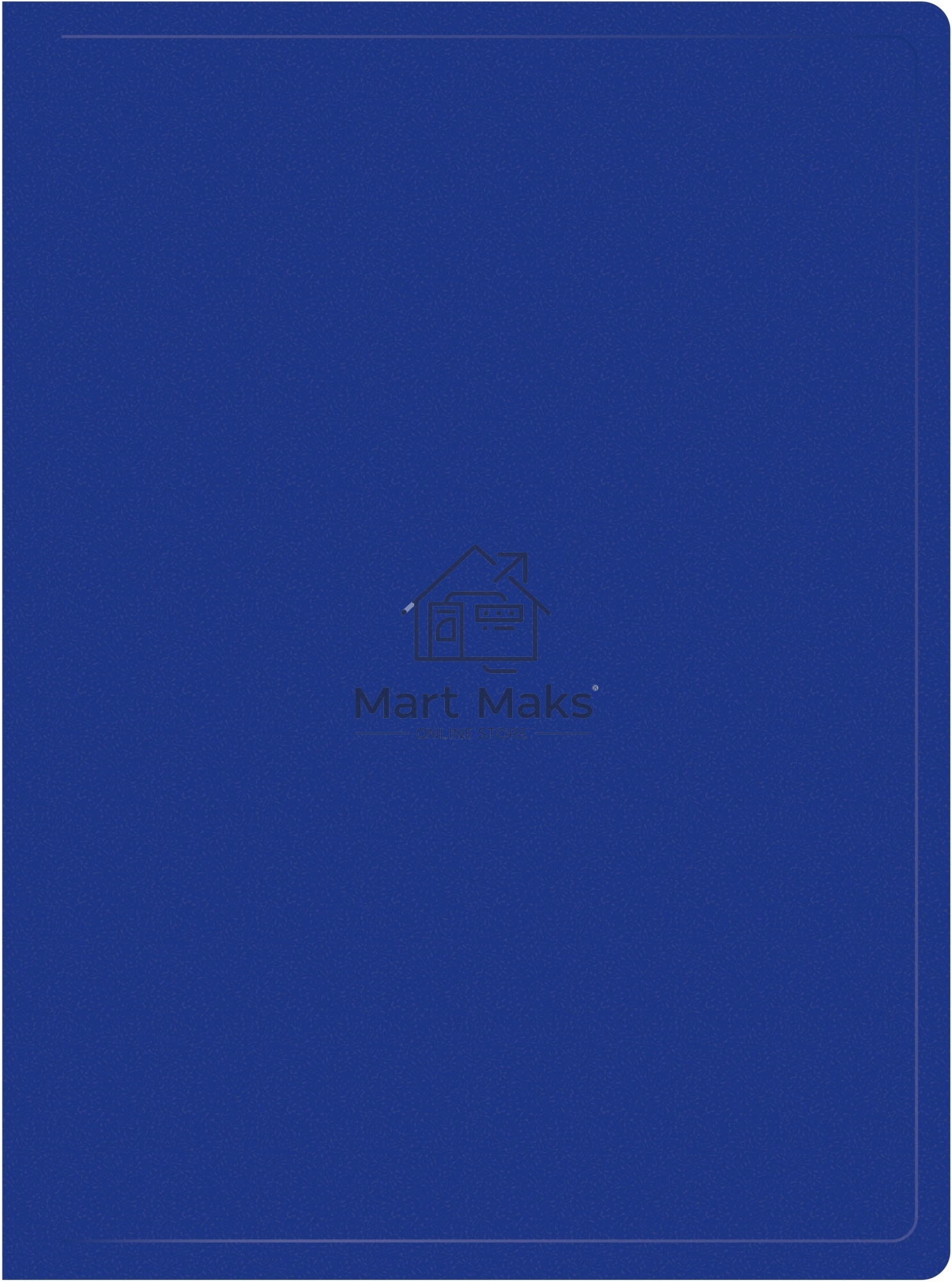 Папка с 80 прозрачными вкладками Silwerhof Eco A4, пластик, 0.7мм, синий