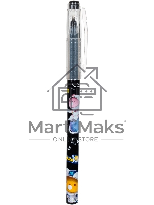 Ручка гелевая Deli Mong Kicks EG31-BK черная, черные чернила, линия 0.5мм