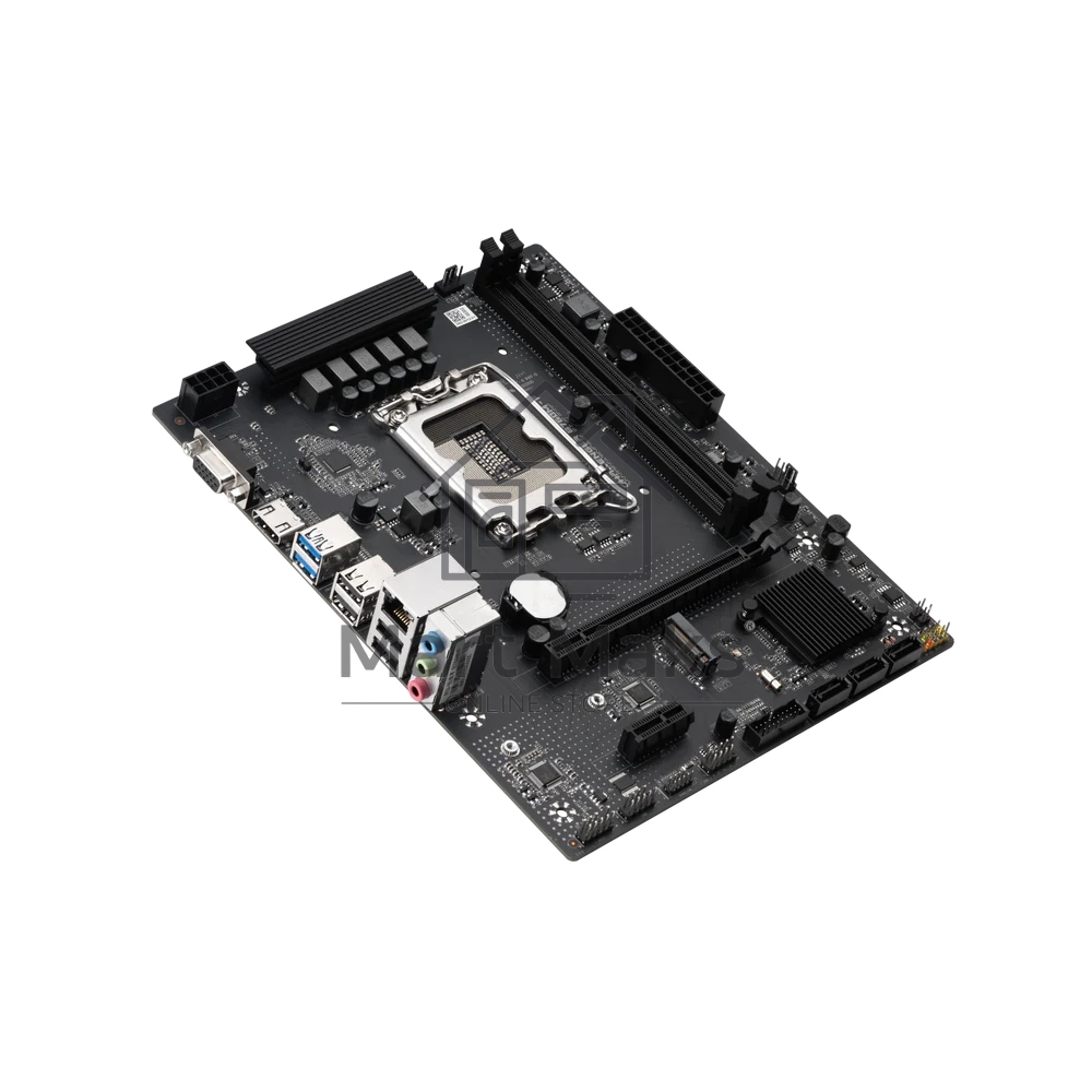 Материнская плата Maxsun Challenger B760M-F, LGA 1700, Intel B760, 2xDDR4, 3xSATA III, 2xM.2, 1xPCIe 4.0 x16, 1xHDMI, 1xVGA, 1xRJ-45 1Gb LAN, 2xUSB 3.2 Gen 1, 4xUSB 2.0, 3x3.5 мм, 5.1, mATX