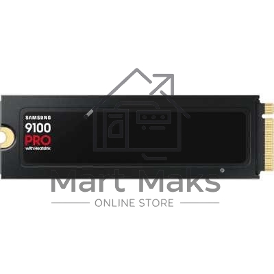 Твердотельный диск 2TB Samsung 9100 PRO, M.2, PCI-E 5.0 x4, TLC 3D NAND R/W - 14700 (14800) / 13400 (13300) MB/s с радиатором
