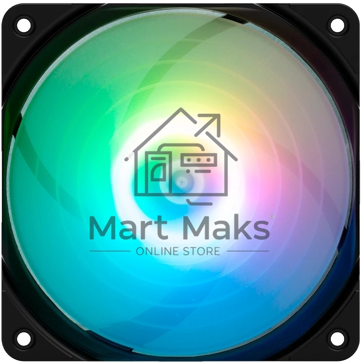 Вентилятор для корпуса Zalman ZM-AF120R ARGB черный, 120 мм, 1500 об/мин, 24.3 дБ, 4 pin