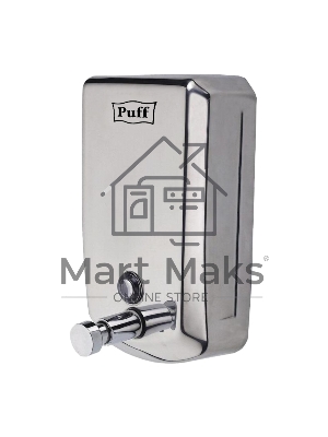 Дозатор для жидкого мыла из нерж. стали puff-8715, хром, 1000 мл, с ключом, 21х14х11 см