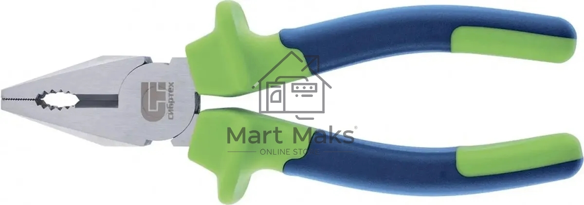 Плоскогубцы Сибртех 17050 комбинированные, 160 мм, двухкомпонентные рукоятки