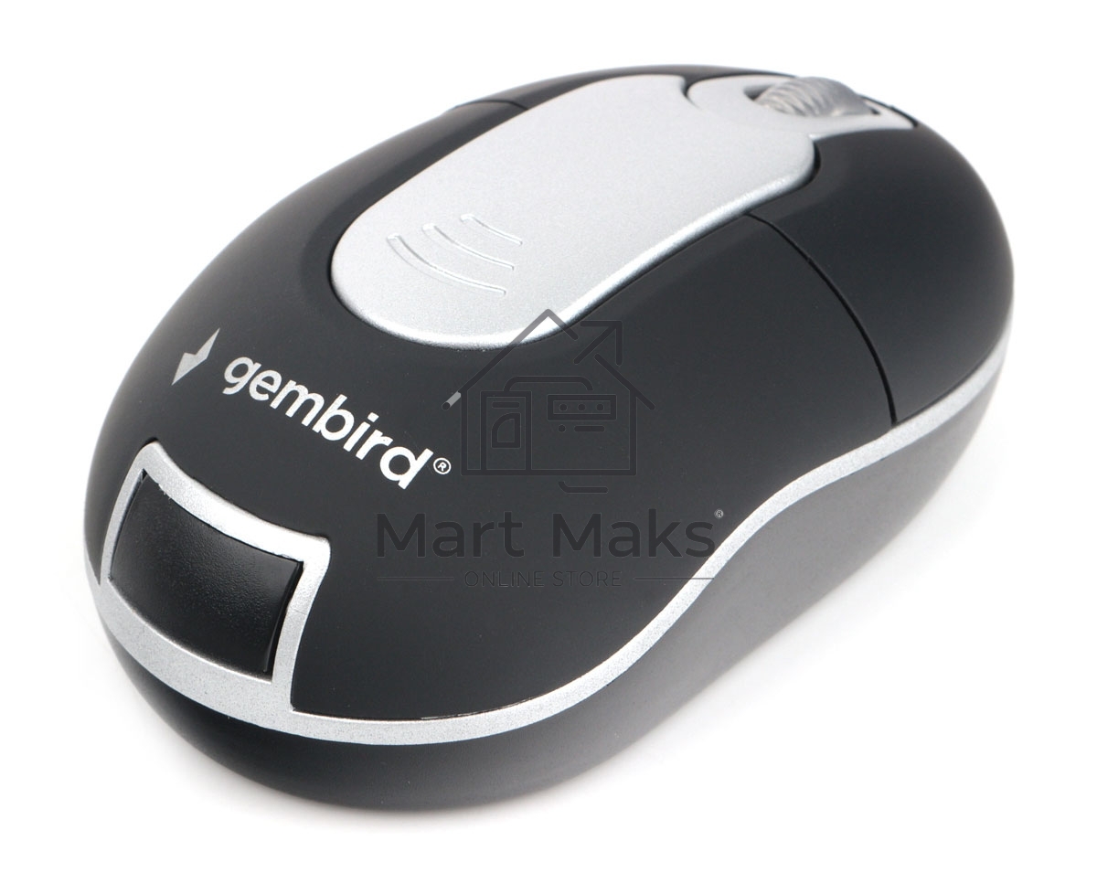 Мышь беспроводная Gembird MUSW-600 черный, 1200 dpi, радиоканал, USB, кнопки - 3