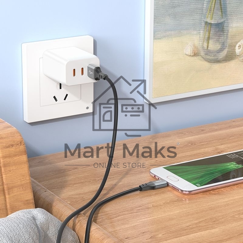 Кабель Hoco X92 Honest Micro USB (m)-micro USB (m) 3м черный коробка