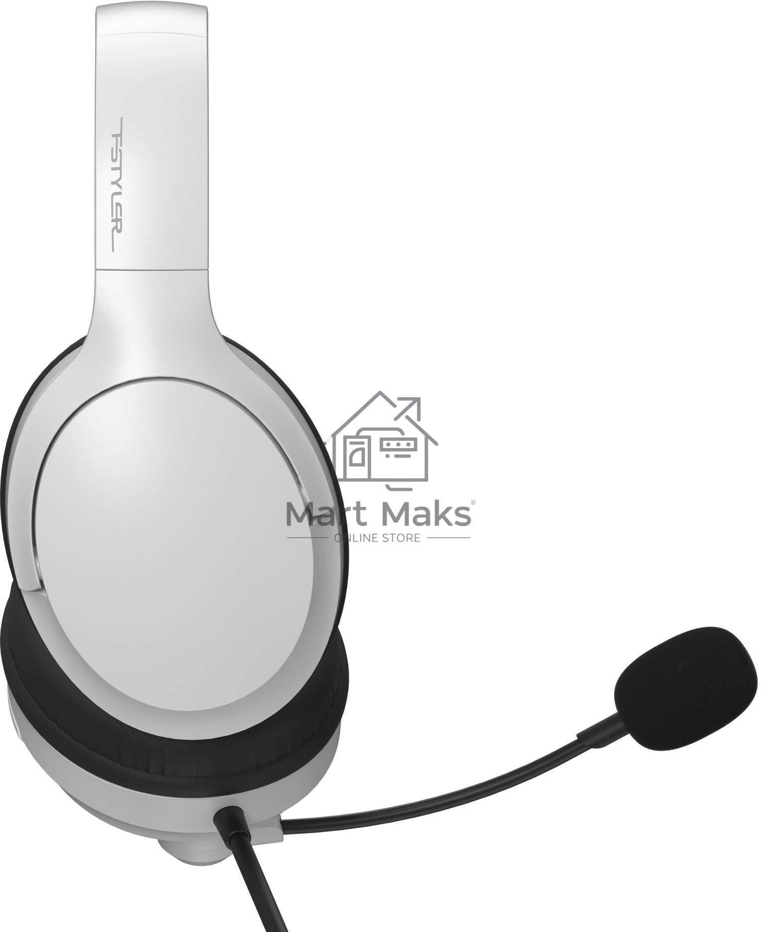 Наушники с микрофоном A4Tech Fstyler FH280U белый 2м мониторные USB оголовье