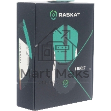 Мышь проводная Raskat MG017 черный/зеленый/белый, 6200 dpi, USB, кнопки - 7