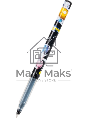 Ручка гелевая Deli Mong Kicks EG31-BK черная, черные чернила, линия 0.5мм