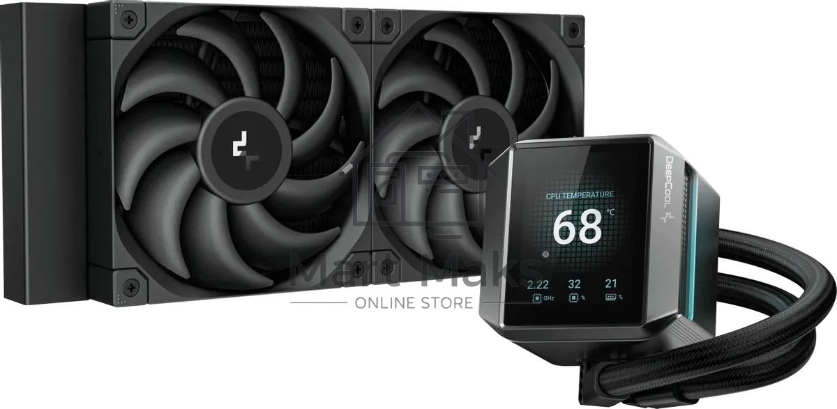 Система жидкостного охлаждения DEEPCOOL MYSTIQUE 240 ARGB черный, 120 мм, алюминий, 2150 об/мин, 36.49 дБ, 4 pin, 280 Вт