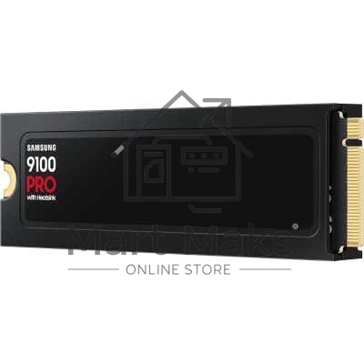 Твердотельный диск 2TB Samsung 9100 PRO, M.2, PCI-E 5.0 x4, TLC 3D NAND R/W - 14700 (14800) / 13400 (13300) MB/s с радиатором