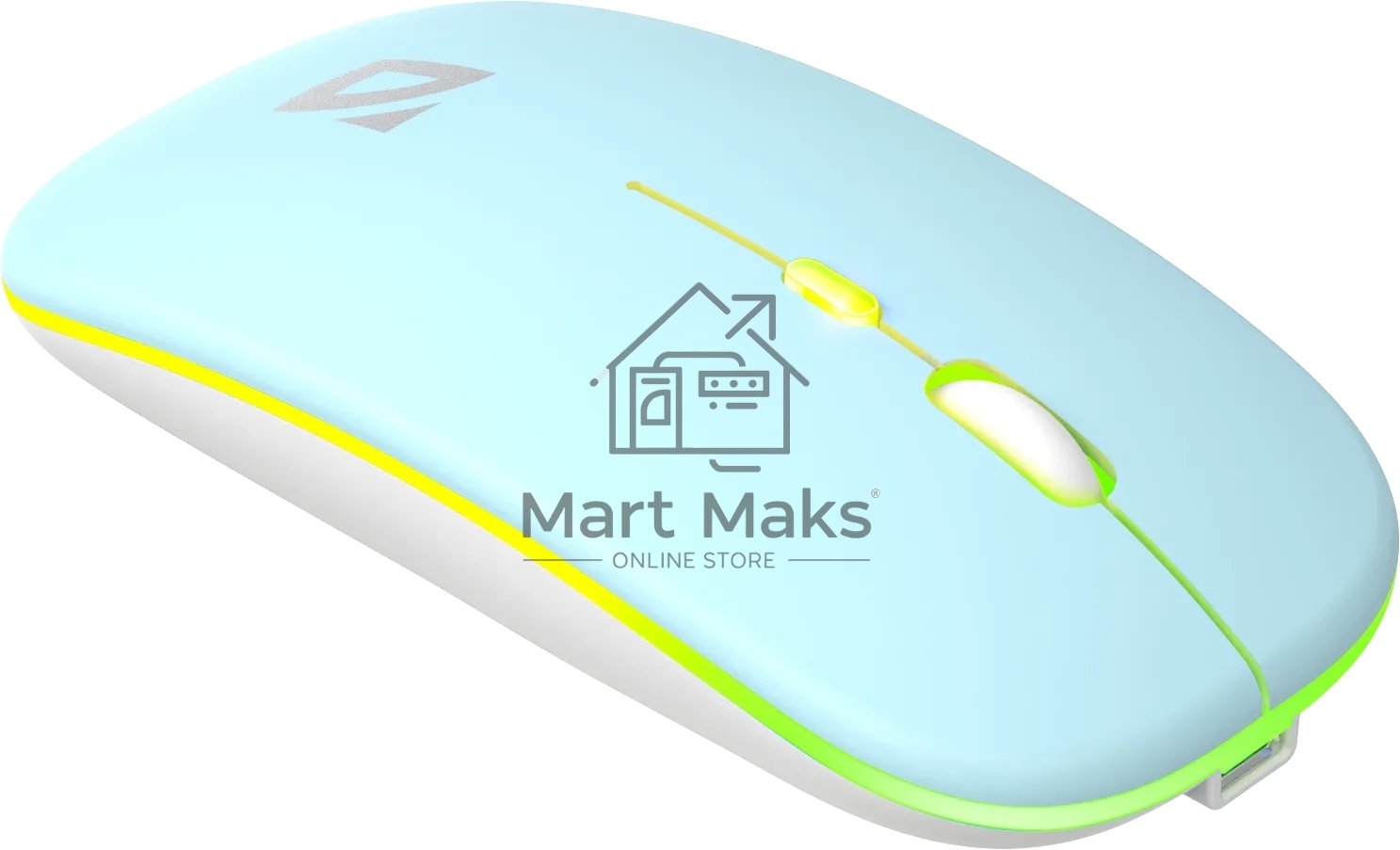 Мышь беспроводная Defender Coda MB-261 голубой, 1600 dpi, радиоканал, Bluetooth, USB, кнопки - 4