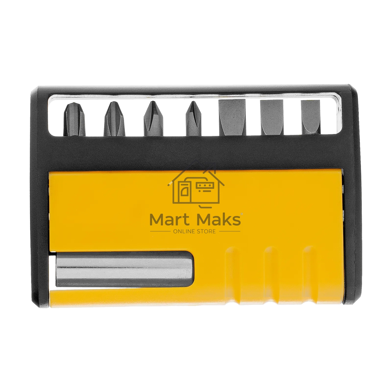 Набор бит с магнитным держателем Denzel S2, 8 шт.