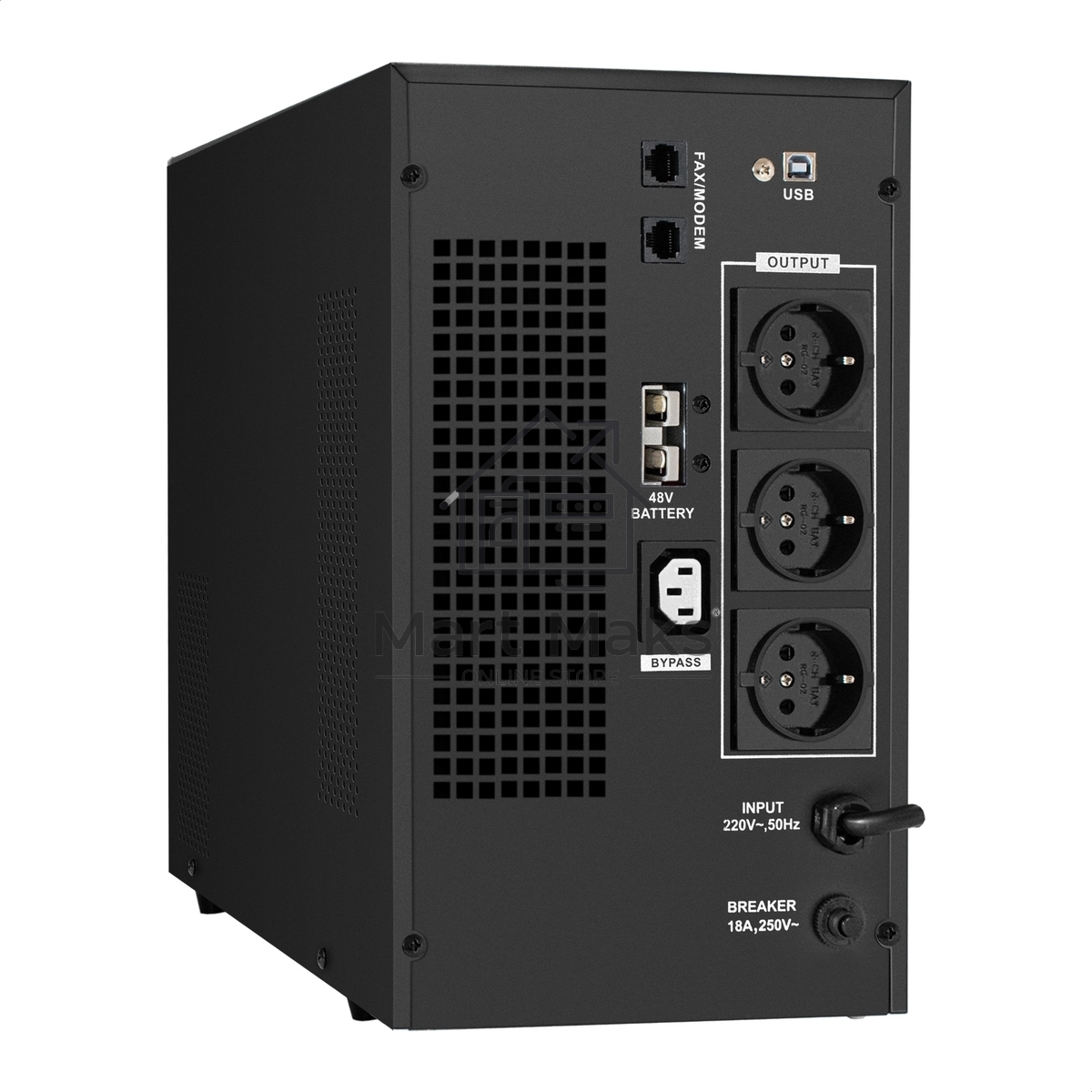 Комплект Источник бесперебойного питания EX295990RUS + батарея 40Aч EX282976RUS 4шт (инвертор, синус, для котла) ExeGate SineTower SZ-3000.LCD.AVR.3SH.1C13.RJ.USB <3000VA/2400W, чистый синусоида, LCD дисплей, AVR, 3хSchuko+1хC13, RJ45/11, USB, линейно-инт