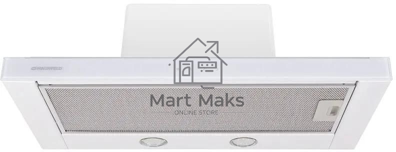 Вытяжка встраиваемая Maunfeld Ouse Touch Glass 60 белый, 60 см, 750 куб. м/ч, 48 дБ