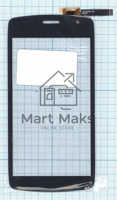Сенсорное стекло (тачскрин) для DNS S4701, черное