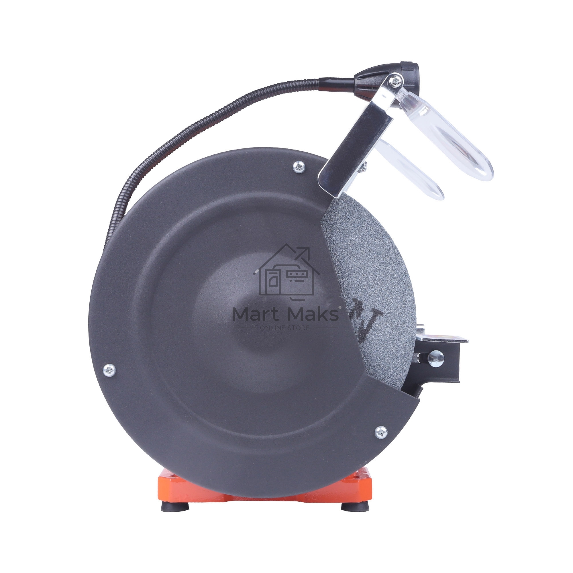 Станок заточной PATRIOT Expert GM 200 L, подсветка, 550Вт, 2980об/мин, 200мм диск, А36/А60 зерн, посадочный 16 мм, асинхронный, адаптер на круги 32 мм