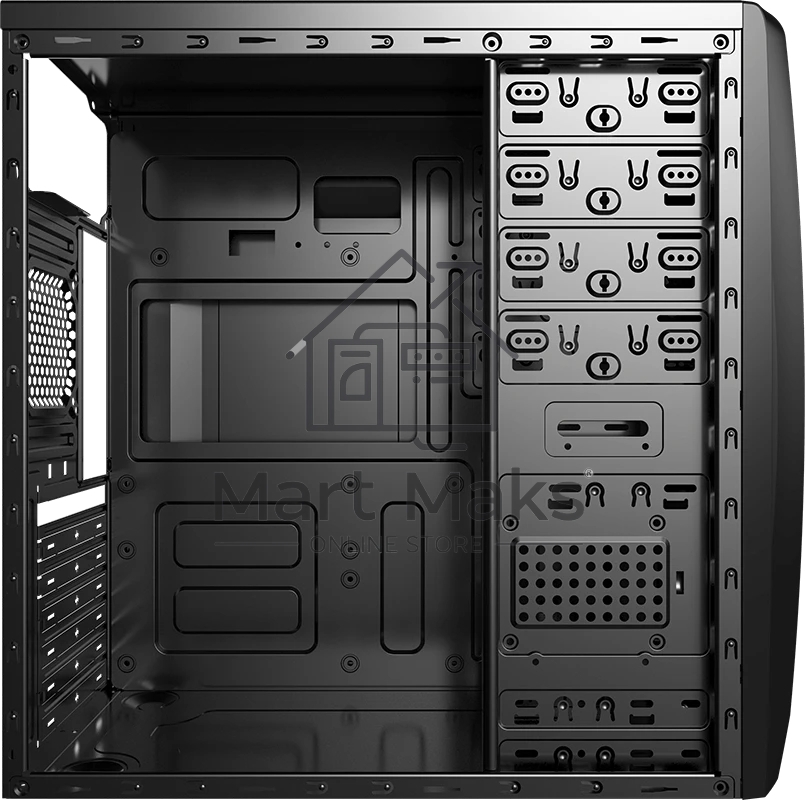Компьютерный корпус Miditower Aerocool/Formula Cs-1102 черный ATX/micro ATX / mini ITX, USB 3.0 (без БП) 58133