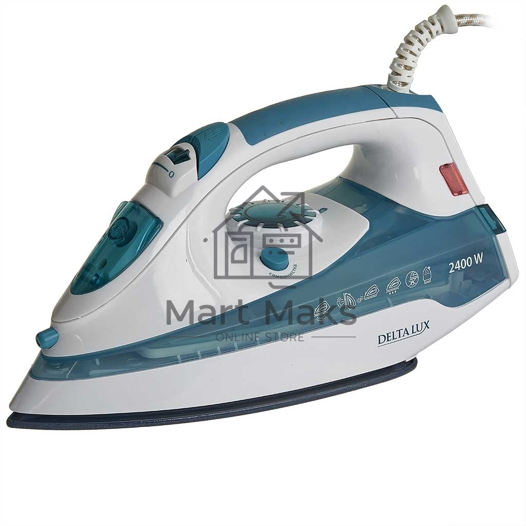 Утюг Delta LUX DL-710 белый с серо-голубым