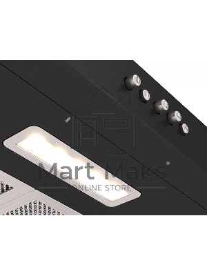 Вытяжка подвесная Elikor ECO BK 50 черная, 49.5 см, 400 куб. м/ч, 55 дБ