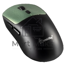 Мышь игровая беспроводная Dual BT+USB с зарядкой Smartbuy X7 черно-зеленая (SBM777DGG) /40.  