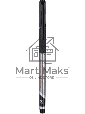 Набор ручек шариковых Deli Arrow EQ10-BK-P синий металлик/черный, черные чернила, коробка картонная (12шт) сменный стержень, линия 0.7мм, резиновая манжета