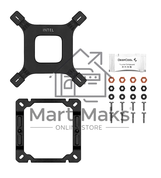 Кулер для процессора DEEPCOOL AG500 BK ARGB черный, 120 мм, алюминий/медь, 1850 об/мин, 29.4 дБ, 4 pin, 240 Вт, 155 мм