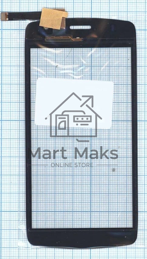 Сенсорное стекло (тачскрин) для DNS S4701, черное