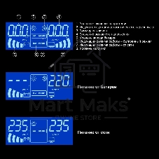 Комплект источника бесперебойного питания Exegate EX295992RUS + батарея 120Aч EX285657RUS 1шт (инвертор, синус, для котла, PF=1, настенный) ExeGate IdealSine SR-600.LCD.2SH <600VA/600W, чистая синусоида, цветной LCD-дисплей, 2*Schuko, крепление настенное, черный> + батарея ExeGate HRL 12-120 (12В, 120А·ч) 1шт
