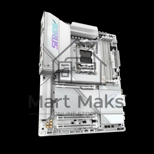 Материнская плата Gigabyte X870E AORUS PRO ICE, AM5, AMD X870E, 4xDDR5, 4xSATA, 4xM.2, 1xPCI-E 5.0 x16, 1xPCI-E 4.0 x4, 1xPCI-E 3.0 x4, 1xHDMI, 2xUSB-C, 1x 2.5Gb LAN, 2xUSB-A 3.2 Gen 2, 3xUSB-A 3.2 Gen 1, 2xUSB-A 2.0, 2x3.5 мм, TOSLINK, 7.1, 2xUSB4, 4xUSB