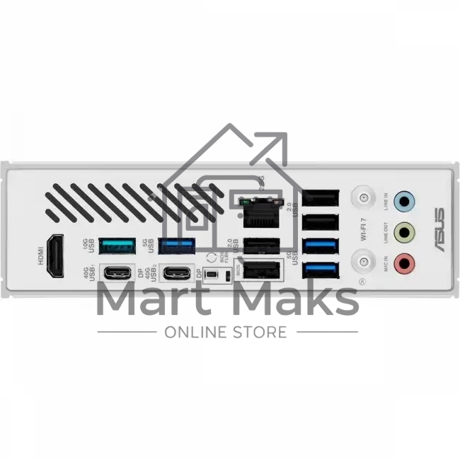 Материнская плата ASUS X870 MAX GAMING WIFI7 W, AM5, AMD X870, 4xDDR5, 4xSATA, 3xM.2, 1xPCIe 5.0 x16, 2xPCIe 4.0 x16, 1xPCIe 3.0 x16, 1xHDMI, 2xUSB Type-C (Display), 1x2.5Gb LAN, Wi-Fi 7, Bluetooth 5.4, 2xUSB-C 40Gbps, 1xUSB-A 10Gbps, 3xUSB-A 5Gbps, 4xUSB