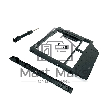 Адаптер оптибей Espada SS90/optibay, hdd caddy/SATA/miniSATA/SlimSATA/9мм для подключения HDD/SSD 2,5” к ноутбуку вместо DVD.(41087)