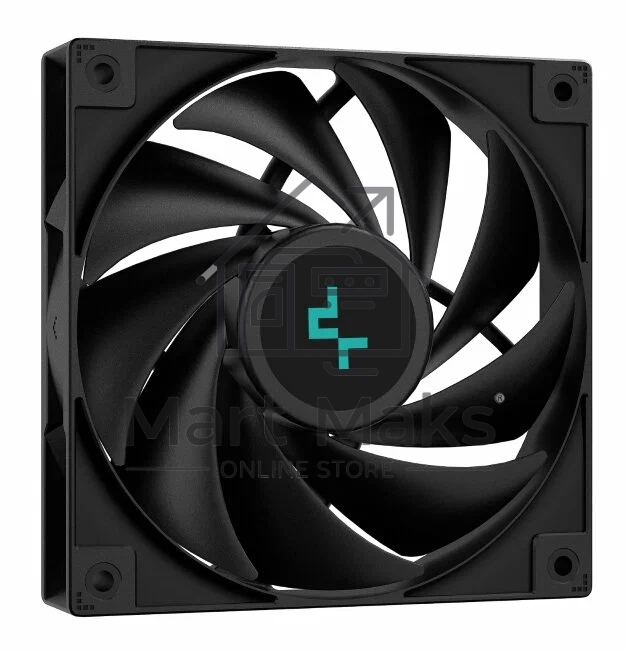 Кулер для процессора DEEPCOOL AG400 DIGITAL BK черный, 120 мм, алюминий/медь, 2100 об/мин, 31.6 дБ, 4 pin, 220 Вт, 152.7 мм