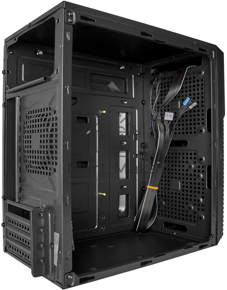 Компьютерный корпус Minitower ExeGate BAA-103-UNS400 (mATX, БП UNS400 с вент. 12см, 2*USB+2*USB3.0, аудио, черный)