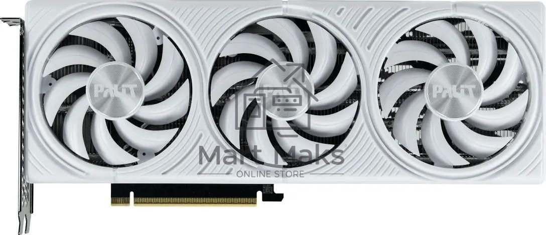 Видеокарта Palit GeForce RTX 5070 WHITE OC, 12 GB GDDR7, 192 bit, 3xDisplayPort, HDMI, GPU 2325 MHz