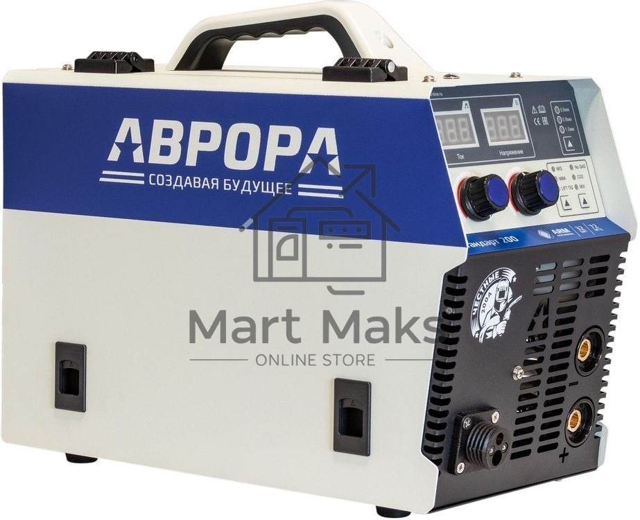 Сварочный полуавтомат Аврора Стандарт 200 инвертор FLUX, MMA, TIG-Lift, MIG 5.98кВт