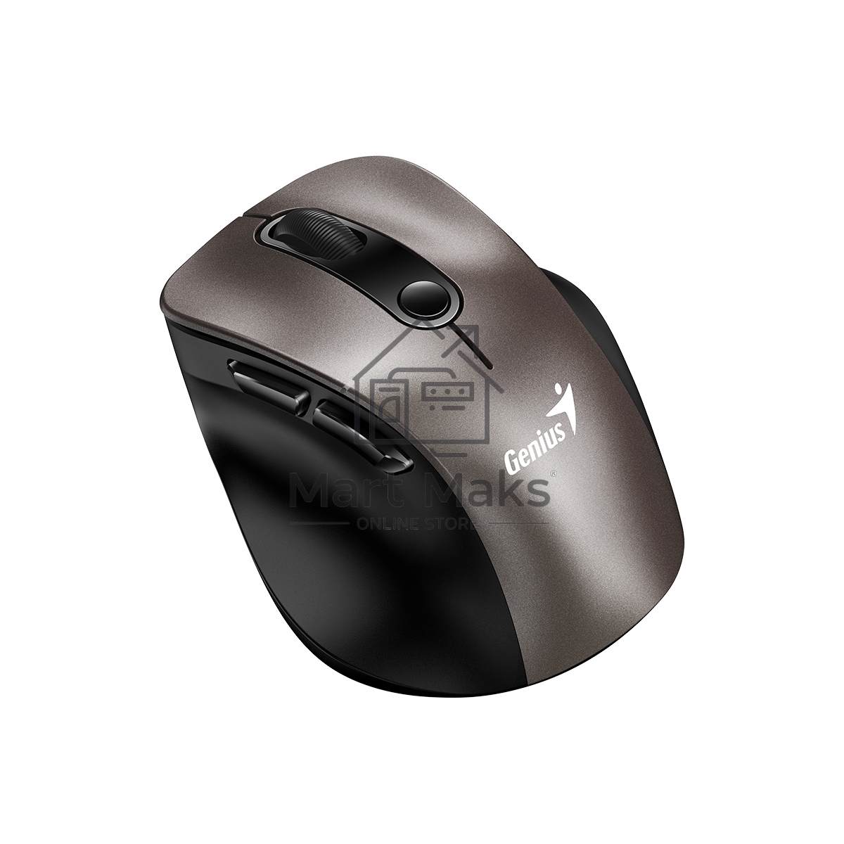 Мышь беспроводная Genius Ergo 9000S шампань титановый, 2400 dpi, радиоканал, USB, кнопки - 6